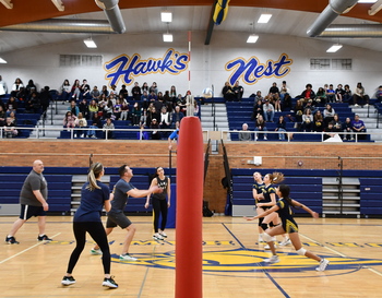 Norup Hosts Student vs Staff Volleyball Game