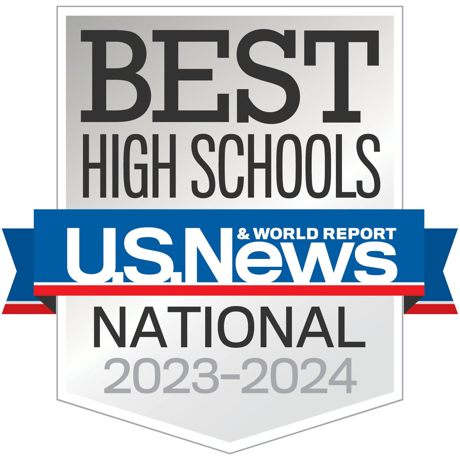 Best High Schools - National 2023-2034. U.S. News & World Report logo