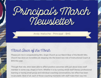 Principal's March Newsletter