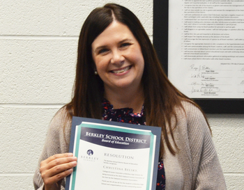 Oakland County Counselor Of The Year Smiling Holding Certificate