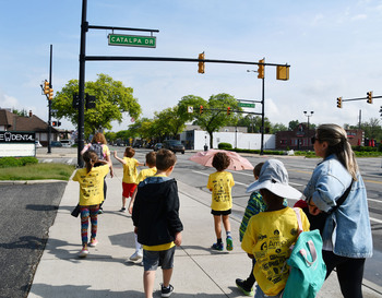 Rogers Second Graders Participate in Community Walk