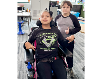 AMS Student Surprises Classmate with a New Wheelchair Joystick