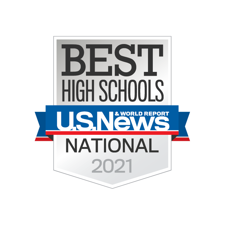 Best High Schools - National 2021. U.S. News & World Report logo