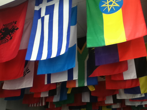 Flags of many nations